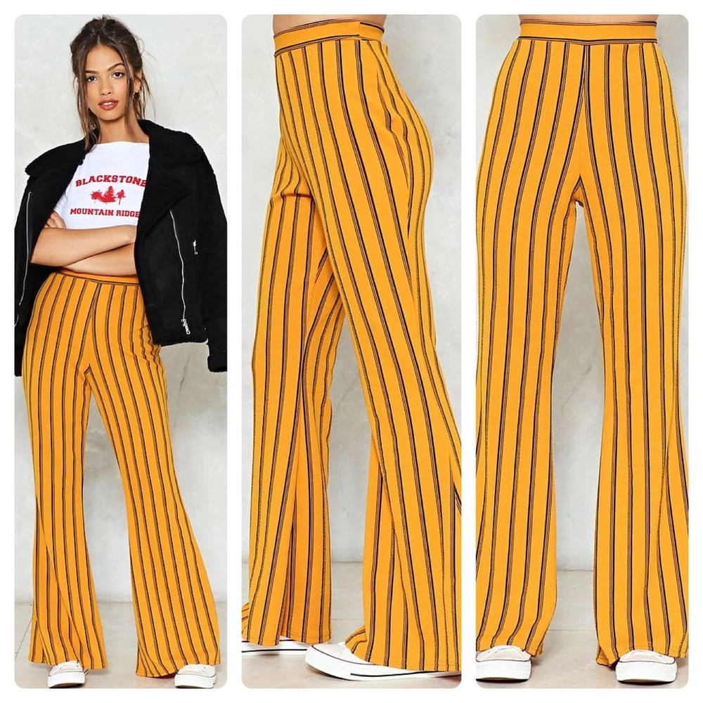 Nasty Gal Reverting to Stripe Flare Pants